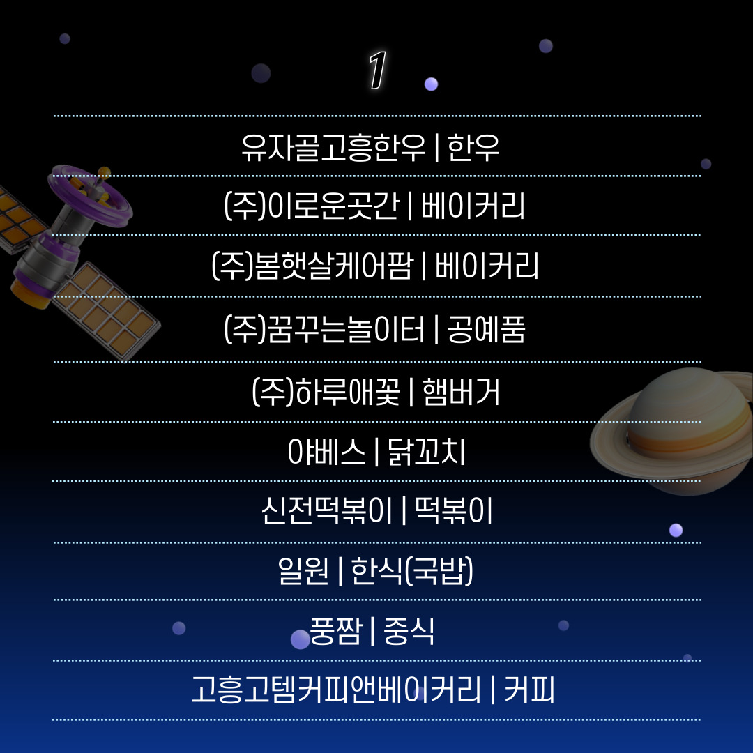 고흥우주항공축제 임시가맹점